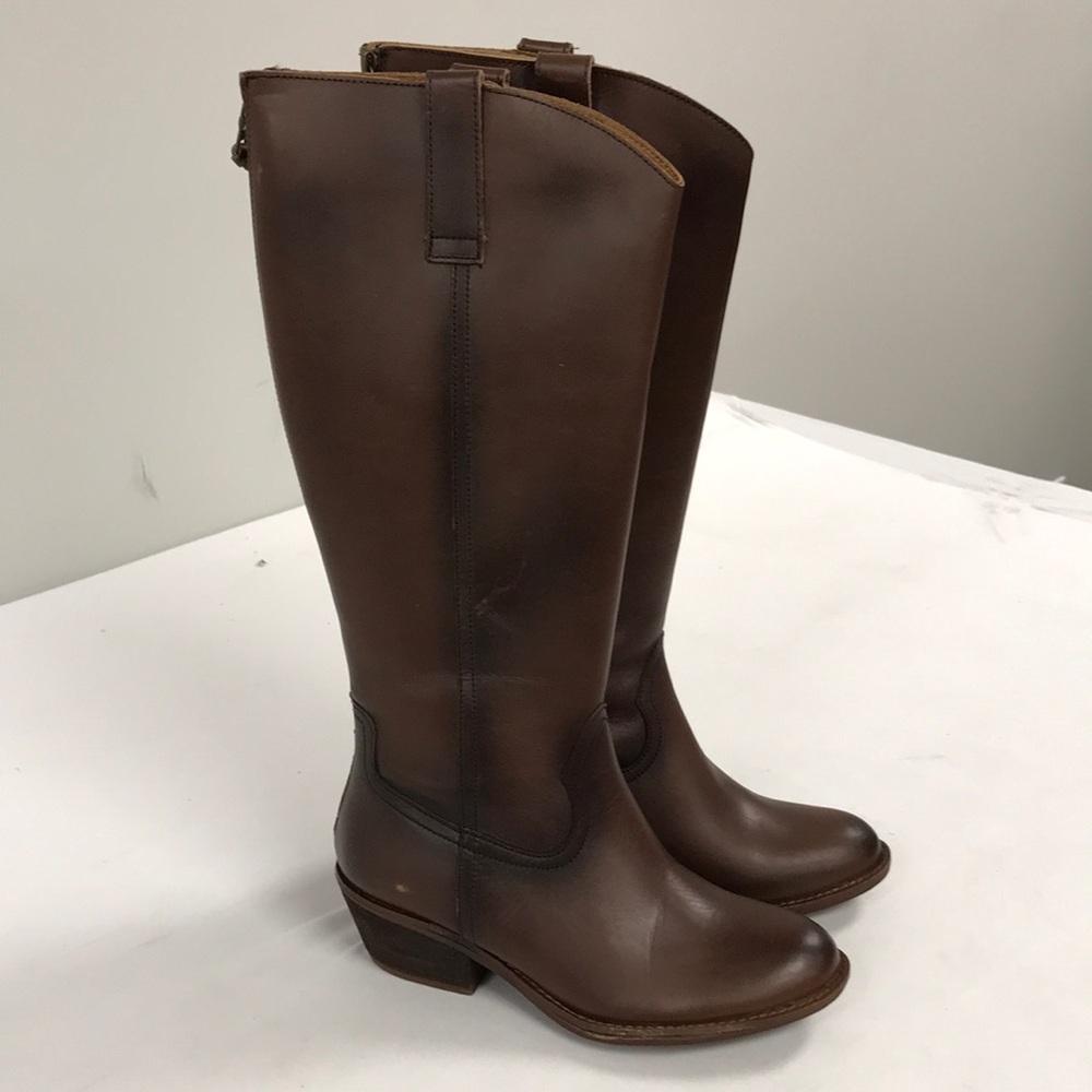 Sofft Astoria brown leather boots womens size 7.5 us